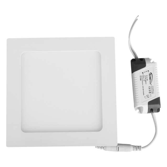 Mini panou LED patrat alb incastrabil 12W lumina rece 6400K IP40 [2]
