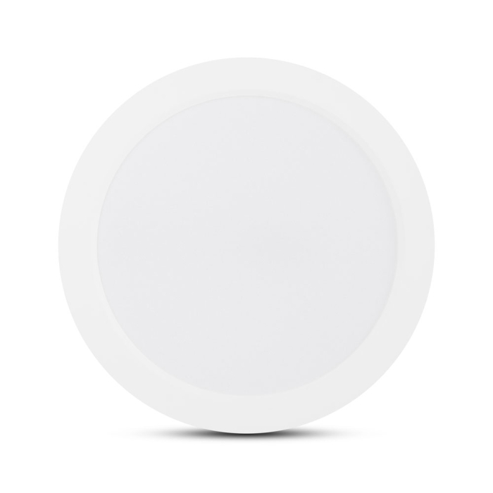Mini panou LED rotund alb 12W 6400K IP44 pentru montaj incastrat sau aplicat [2]