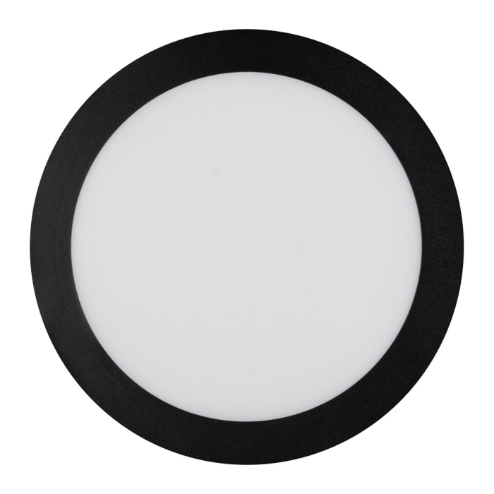 Mini panou LED rotund negru pentru montaj aparent 20W lumina rece 6400K [2]