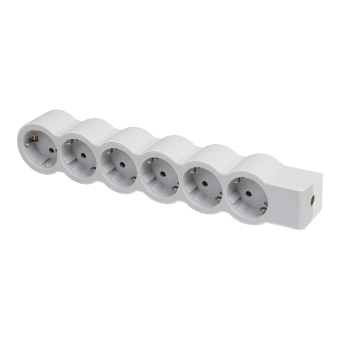 Multipriza alba si gri cu 6 prize cu contact de protectie fara cablu [2]