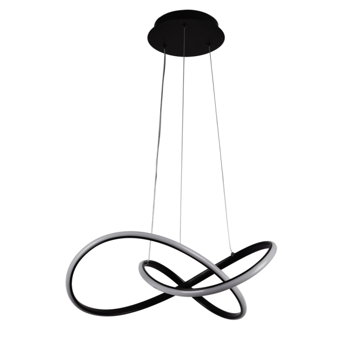 Pendul LED negru pentru iluminat interior cu functie 3CCT [2]