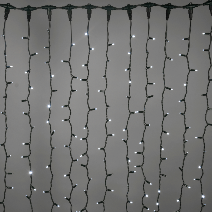 Perdea luminoasa cu 494 LED uri alb rece 6400 K dimensiune 3 x 1 5 m [2]