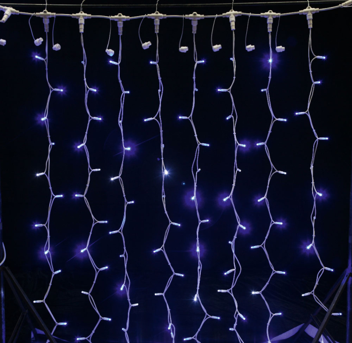 Perdea luminoasa decorativa cu 925 LED-uri alb cald, dimensiune 3 x 3 m si protectie IP44 [3]