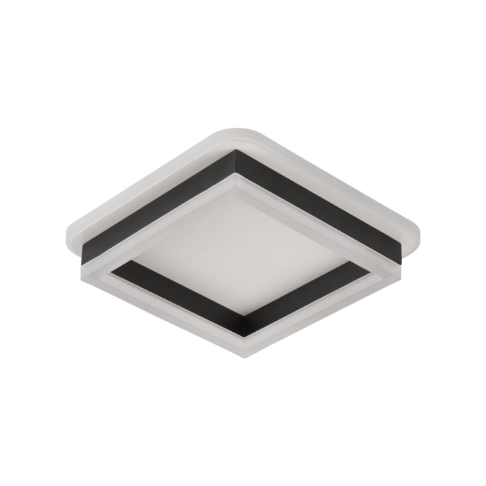Plafoniera LED negru alb pentru tavan cu lumina 3CCT si LED integrat [2]