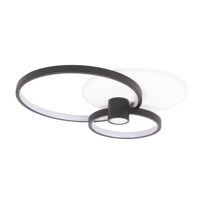 Plafoniera LED decorativa negru cu auriu pentru tavan interior [2]