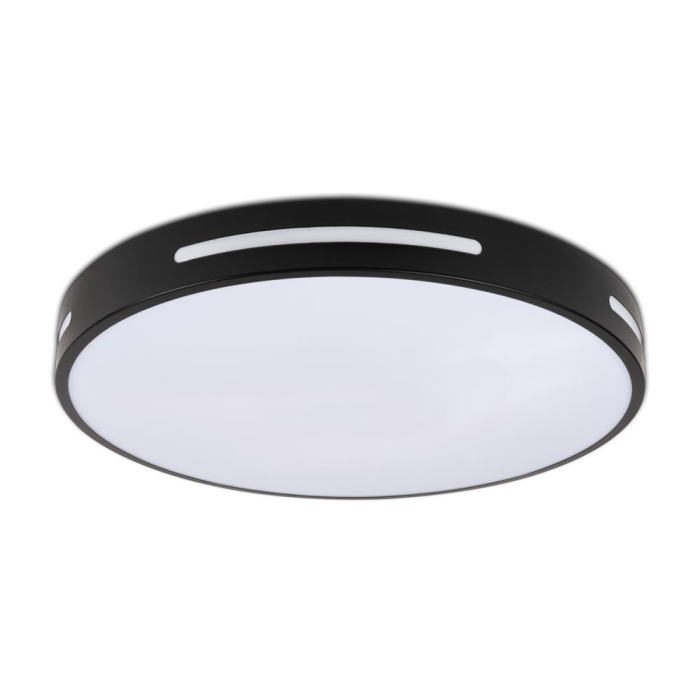Plafoniera LED neagra pentru interior cu lumina neutra 4000K si diametru 40 cm [2]