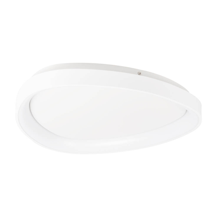 Plafoniera LED decorativa alba pentru interior cu lumina calda 3000K si diametru 420 mm [2]