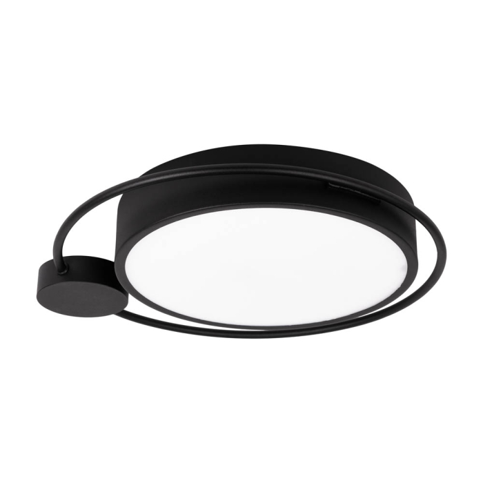 Plafoniera LED Moon neagra pentru tavan cu lumina calda 3000 K [2]