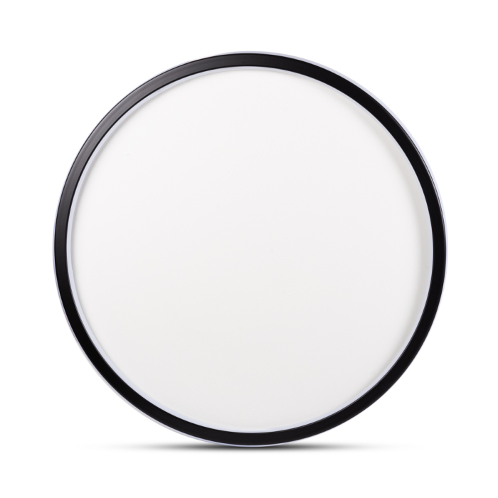 Plafoniera LED decorativa neagra si alba de 60W pentru iluminat interior [2]