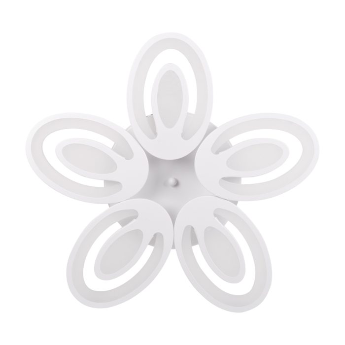 Plafoniera LED alba cu design floral Petal 80W 3CCT si telecomanda pentru iluminat interior [2]