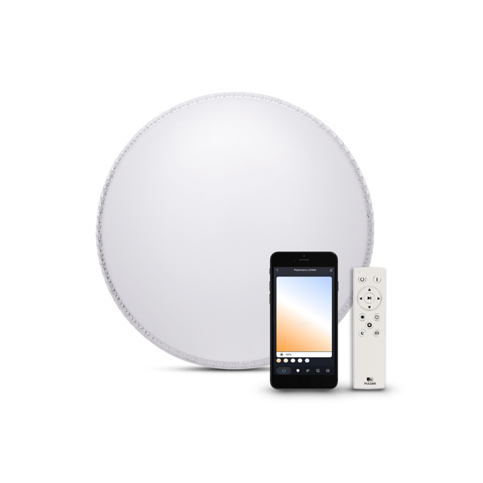 Plafoniera LED smart circulara Lord Ring 36W cu control WiFi Bluetooth si telecomanda [2]