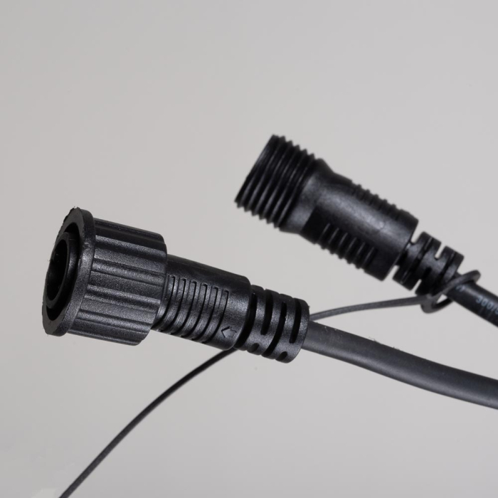 Prelungitor negru de 3 m pentru instalatie luminoasa de Craciun cu mufe M4 tata mama [2]