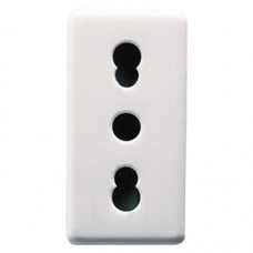 Priza modulara alba 1 modul 2P+E 16A standard italian bipasso [2]