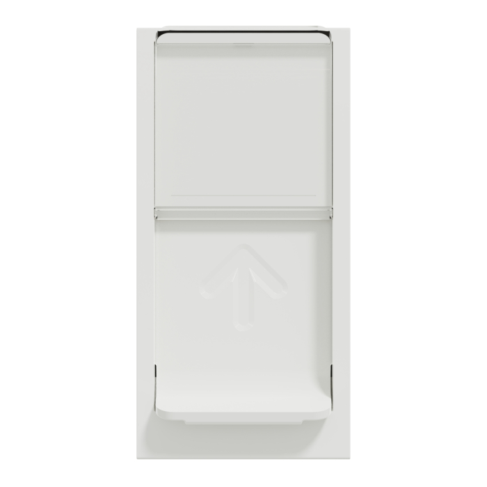 Priza de date RJ45 Cat 6 UTP alba cu un modul si clapeta antipraf [2]