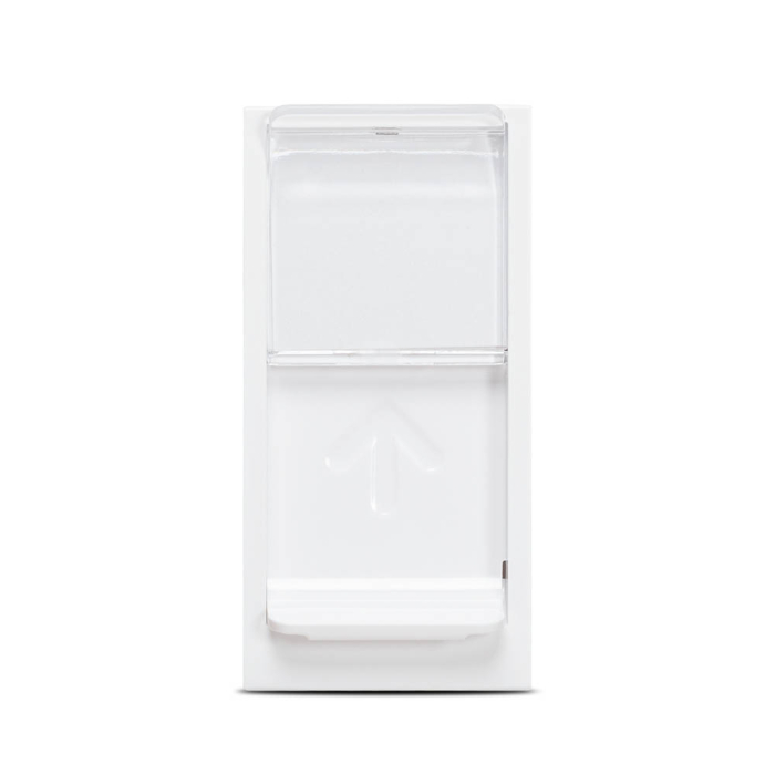Priza de date RJ45 UTP Cat 5e alba cu 1 modul pentru montaj incastrat [2]