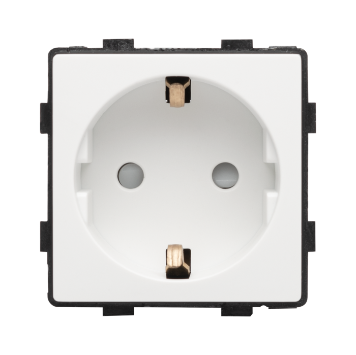 Priza Schuko Pulsar Touch NS alba 16A 230V IP20, modul EL0068226 [2]