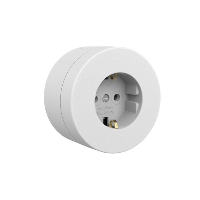 Priza Schuko aplicata gri cu impamantare 16A si protectie IP54 pentru montaj aparent [2]