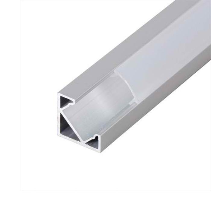 Profil aluminiu de colt pentru banda LED cu dispersor opal 18 x 18 mm lungime 2 m [2]