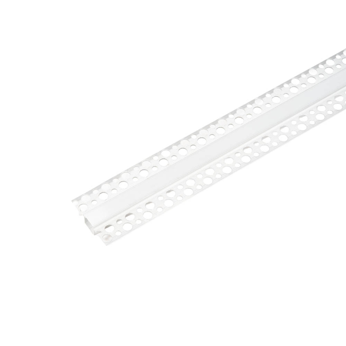 Profil aluminiu incastrat pentru banda LED in gips carton cu dispersor mat de 2 m [2]