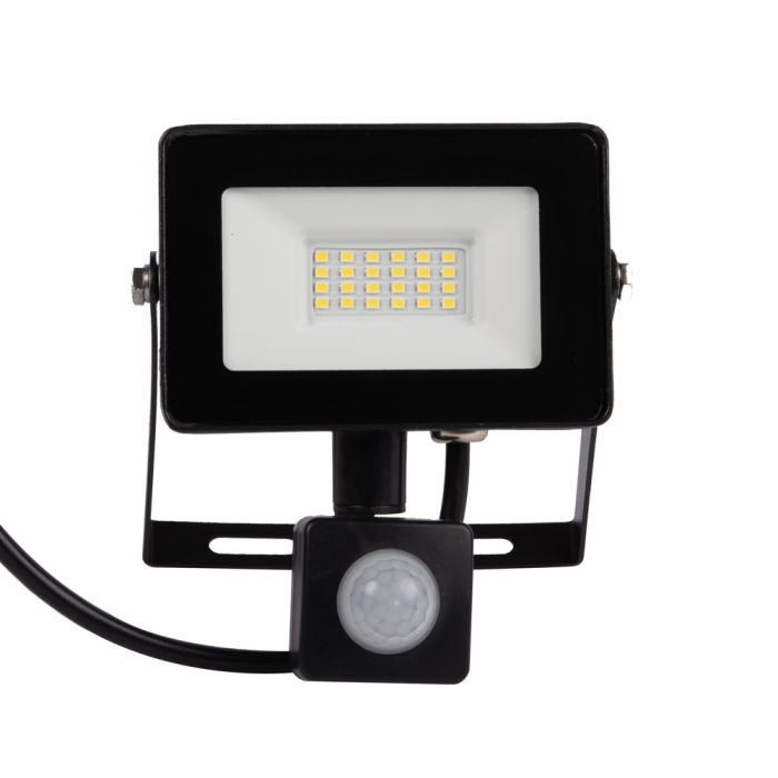 Proiector LED cu senzor de miscare 20W lumina rece 6400K IP65 pentru exterior [2]