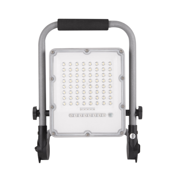 Proiector LED portabil gri cu acumulator 50W lumina rece 6400K [2]