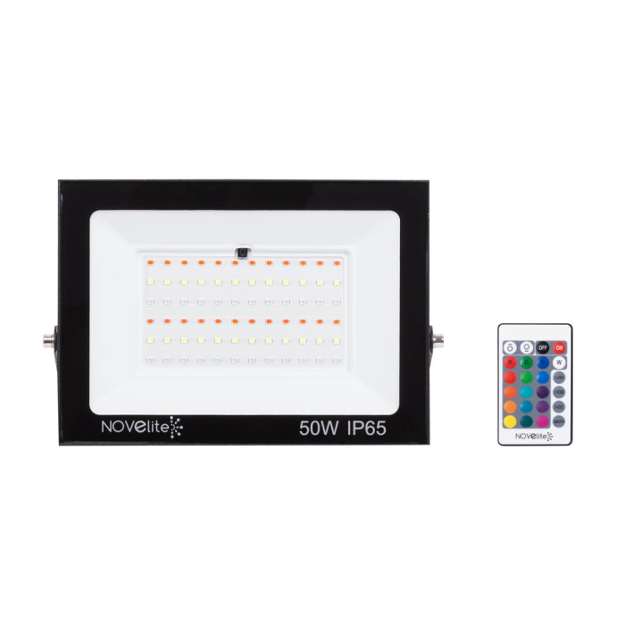 Proiector LED RGB slim 50W IP65 cu telecomanda pentru iluminat arhitectural decorativ [2]