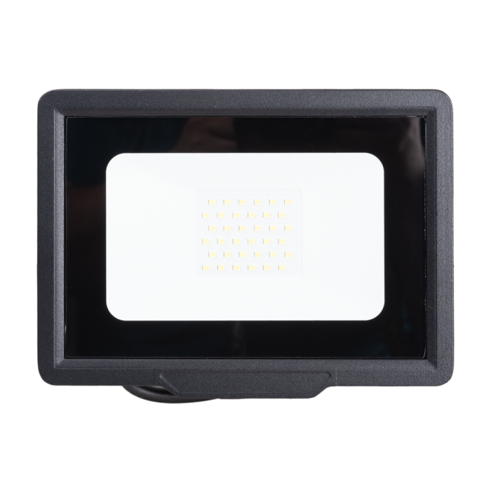 Proiector LED slim negru de 30W cu lumina rece 6500K si protectie IP65 [2]