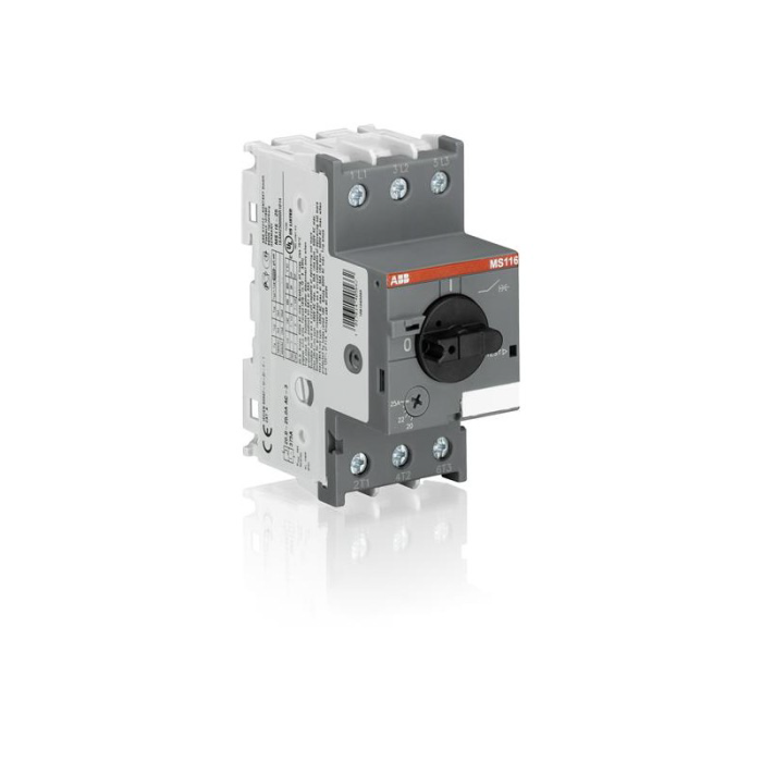 Protectie motor reglabila 20-25 A cu 3 poli pentru sina DIN [2]