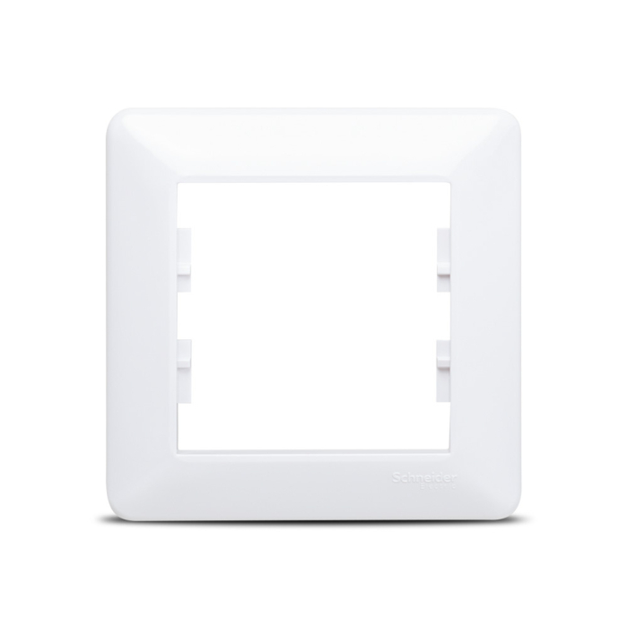 Rama decorativa alba cu 1 post pentru aparataj electric incastrat [2]
