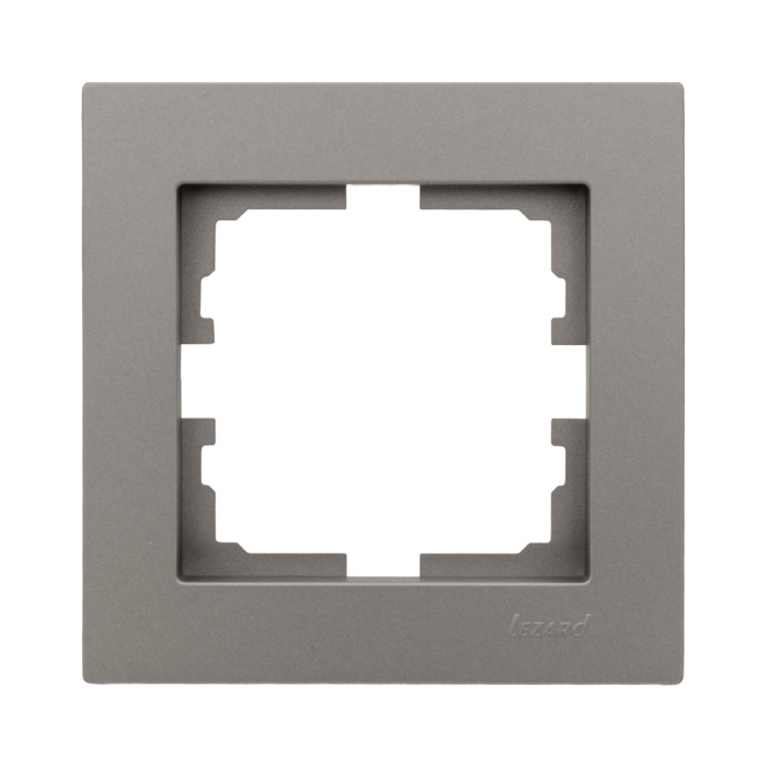 Rama decorativa cu 1 post gri deschis pentru aparataj electric incastrat [2]
