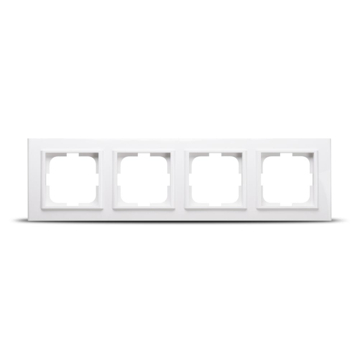 Rama ornamentala alba cu 4 posturi pentru aparataj modular [2]