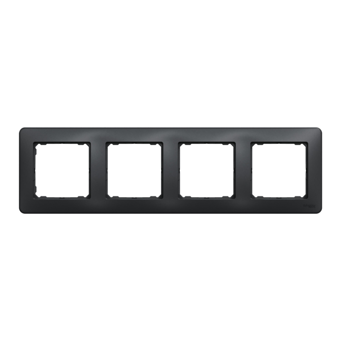 Rama ornamentala cu 4 posturi in finisaj antracit pentru aparataj electric interior [2]