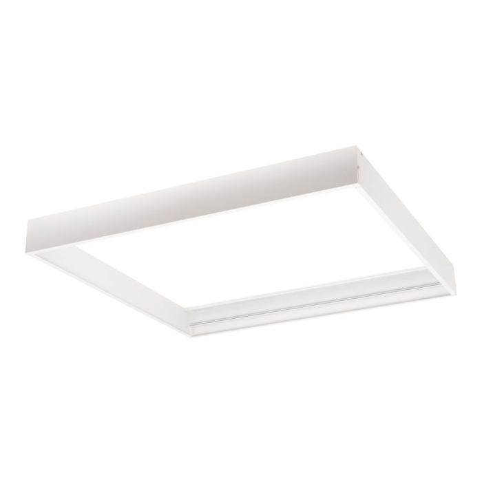 Rama alba din aluminiu pentru montaj aparent panou LED backlit 595 x 595 x 65 mm [2]