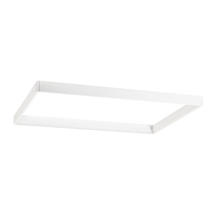 Rama alba din aluminiu pentru montaj panou LED slim 295x1195 mm [2]