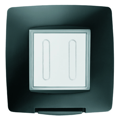 Rama etansa neagra lucioasa pentru 3 module cu capac IP55 pentru montaj incastrat [2]