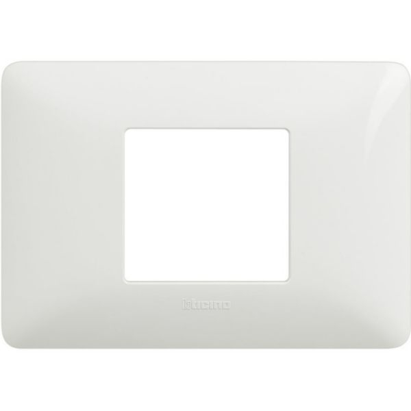 Rama ornament alba pentru 2 module centrate cu montaj incastrat [2]