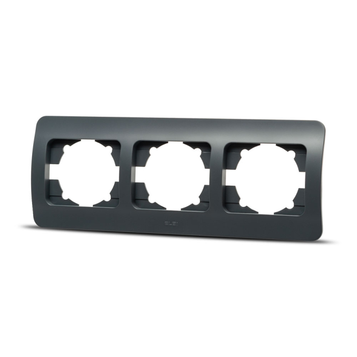 Rama ornament tripla antracit pentru aparataj incastrat standard german [2]