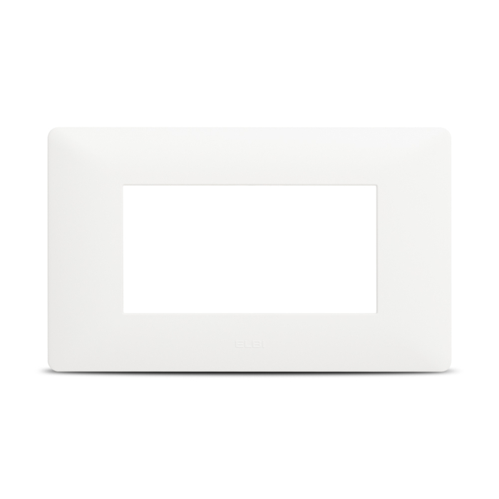 Rama ornamentala alb mat pentru aparataj modular cu 4 module Moda Voice [2]