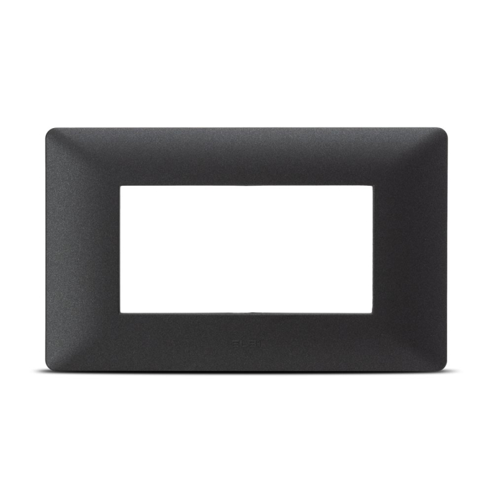 Rama ornamentala 4M antracit mat pentru aparataj modular cu montaj standard italian [2]
