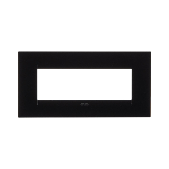 Rama ornamentala Geo negru toner pentru aparataj modular 6 module [2]