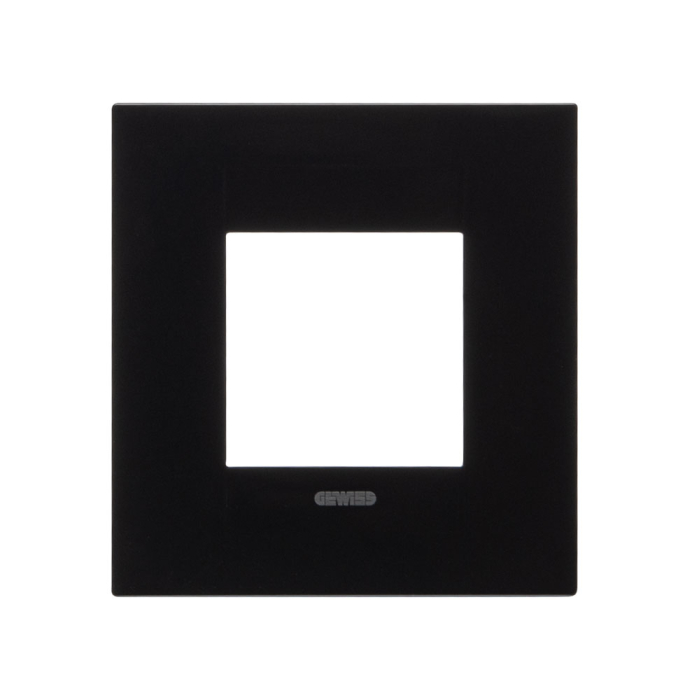 Rama ornament negru toner lucios pentru aparataj modular cu 2 module [2]