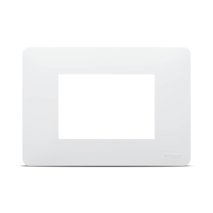 Rama ornament alba Unica Studio cu 3 module pentru montaj incastrat [2]
