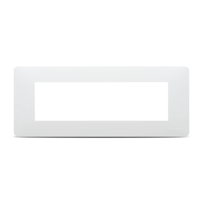Rama ornament alba lucioasa Unica Studio pentru 7 module, montaj orizontal [2]
