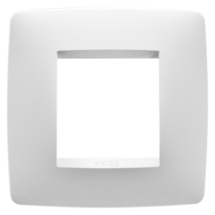 Rama ornamentala alba lucioasa pentru aparataj modular cu 2 module [2]