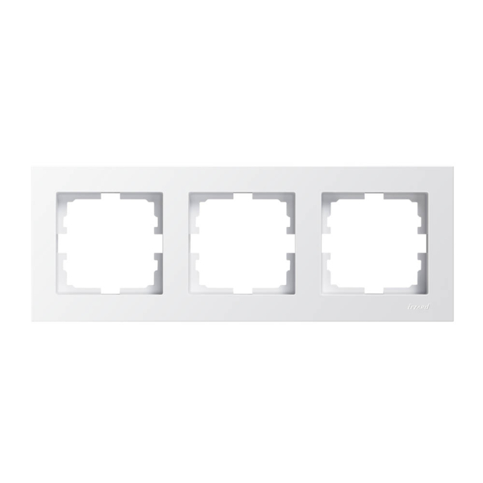 Rama ornamentala alba cu 3 posturi pentru aparataj electric incastrat [2]