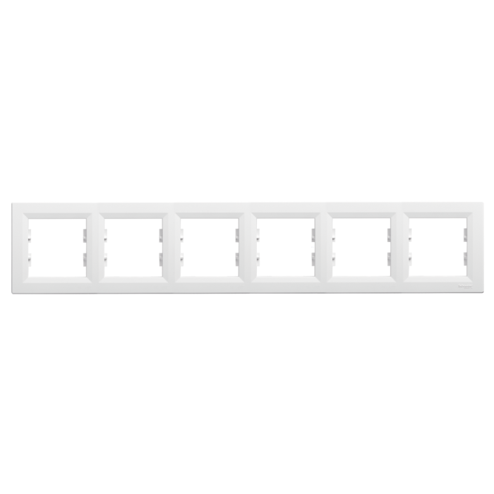 Rama ornamentala alba cu 6 module pentru montaj orizontal [2]