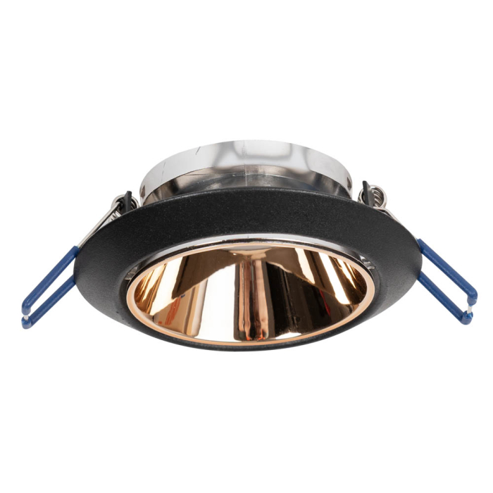 Rama spot incastrabila neagra pentru GU10 cu dimensiuni 87 x 85 mm [2]