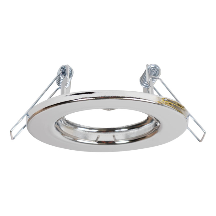 Rama spot incastrata Italian Pluton cu dulie GU10 si finisaj crom satin [2]