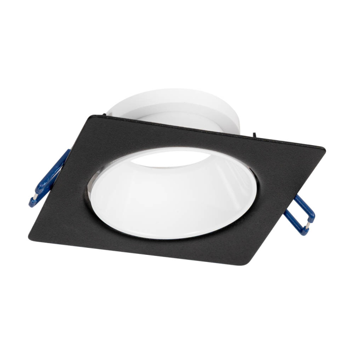 Rama spot incastrabila neagra pentru bec GU10, dimensiuni 87x85 mm [2]