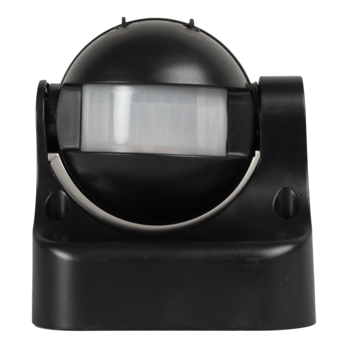 Senzor de miscare exterior negru cu detectie infrarosu la 180 grade si protectie IP44 [2]